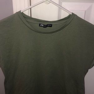 Zara green tshirt